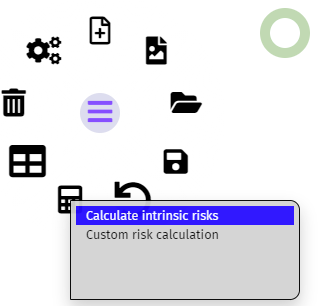 Performing the intrinsic risk assessment